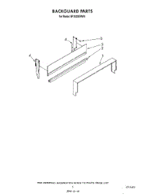 04 - Backguard parts for Whirlpool Range SF302BSRW5 from AppliancePartsPros.com