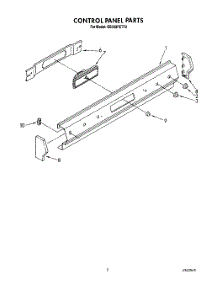 04 - Control Panel parts for Whirlpool Range SS333PETT2 from AppliancePartsPros.com