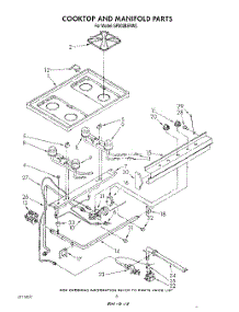 06 - Cook Top And Manifold , Literature parts for Whirlpool Range SF302BSRW5 from AppliancePartsPros.com