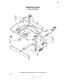 03 - Manifold parts for Whirlpool Range SF5100SPW0 from AppliancePartsPros.com