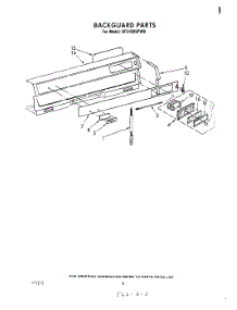 05 - Backguard parts for Whirlpool Range SF5100SPW0 from AppliancePartsPros.com