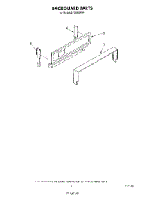04 - Backguard parts for Whirlpool Range SF3000SRW1 from AppliancePartsPros.com
