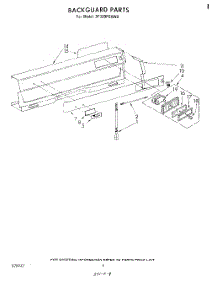 05 - Backguard parts for Whirlpool Range SF330PSKW0 from AppliancePartsPros.com