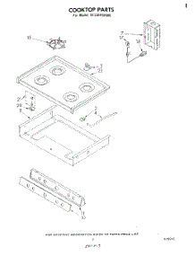06 - Cook Top parts for Whirlpool Range SF330PSKW0 from AppliancePartsPros.com