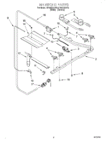 02 - Manifold parts for Whirlpool Range SF302BSAN2 from AppliancePartsPros.com