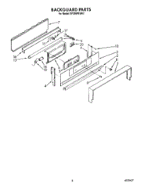 04 - Backguard parts for Whirlpool Range SF336PESW7 from AppliancePartsPros.com