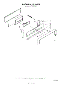 04 - Backguard parts for Whirlpool Range SF3300ERW1 from AppliancePartsPros.com