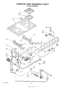 06 - Cooktop And Manifold , Literature And Optional parts for Whirlpool Range SF3300ERW1 from AppliancePartsPros.com