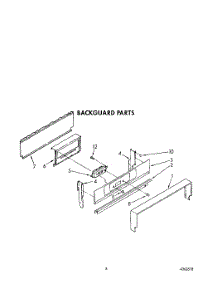04 - Backguard parts for Whirlpool Range SF337PEXW0 from AppliancePartsPros.com