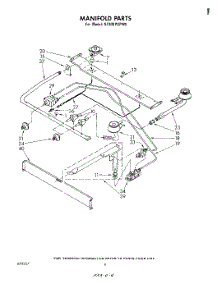 03 - Manifold parts for Whirlpool Range SF300PSPW0 from AppliancePartsPros.com