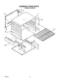 06 - Internal Oven parts for Whirlpool Range SF337PEXW0 from AppliancePartsPros.com