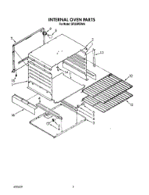 03 - Internal Oven parts for Whirlpool Range SF330PERW6 from AppliancePartsPros.com