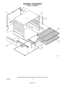 03 - Internal Oven parts for Whirlpool Range SF3100ERW0 from AppliancePartsPros.com