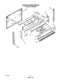 07 - Backguard, Lit / Optional parts for Whirlpool Range SF376PEWW2 from AppliancePartsPros.com