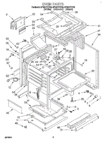 05 - Oven parts for Whirlpool Range SF387PEYB5 from AppliancePartsPros.com
