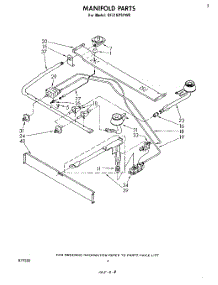 03 - Manifold parts for Whirlpool Range SF316PSPW0 from AppliancePartsPros.com