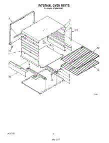 03 - Internal Oven parts for Whirlpool Range SF3004SRW0 from AppliancePartsPros.com