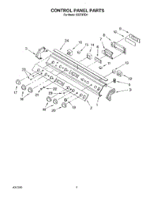 06 - Control Panel parts for Whirlpool Range SS373PEX1 from AppliancePartsPros.com