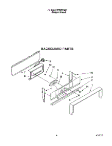 03 - Backguard parts for Whirlpool Range SF330PEWZ1 from AppliancePartsPros.com