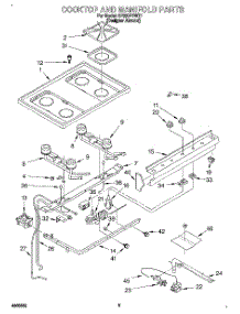 04 - Cooktop And Manifold, Literature parts for Whirlpool Range SF330PEWZ1 from AppliancePartsPros.com