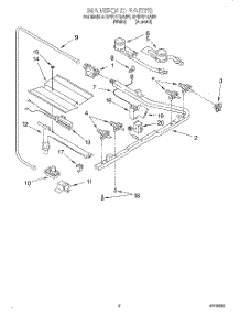 02 - Manifold parts for Whirlpool Range SF314PEAW4 from AppliancePartsPros.com