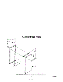 03 - Cabinet Door parts for Whirlpool Range SF5340ERW5 from AppliancePartsPros.com