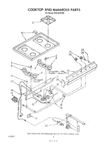 05 - Cook Top And Manifold , Literature parts for Whirlpool Range SF010ESRW0 from AppliancePartsPros.com