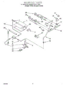 03 - Manifold parts for Whirlpool Range SF370PEWZ0 from AppliancePartsPros.com