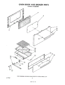 04 - Oven Door And Broiler parts for Whirlpool Range SF302EERW0 from AppliancePartsPros.com