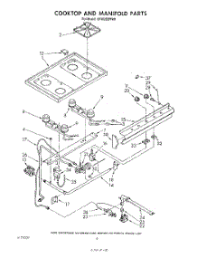 05 - Cook Top And Manifold , Literature parts for Whirlpool Range SF302EERW0 from AppliancePartsPros.com