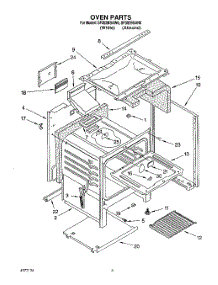 04 - Oven parts for Whirlpool Range SF302BSAW0 from AppliancePartsPros.com