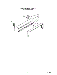 04 - Backguard parts for Whirlpool Range SF332BERN6 from AppliancePartsPros.com
