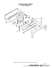04 - Backguard parts for Whirlpool Range SF514EERW0 from AppliancePartsPros.com