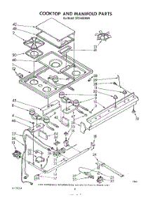 06 - Cooktop And Manifold , Literature And Optional parts for Whirlpool Range SF514EERW0 from AppliancePartsPros.com