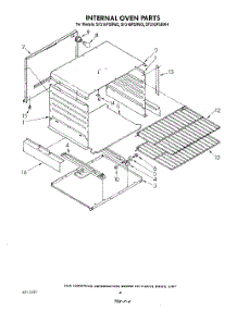 03 - Internal Oven parts for Whirlpool Range SF310PSRW2 from AppliancePartsPros.com
