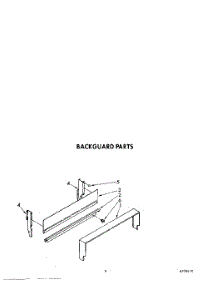 04 - Backguard parts for Whirlpool Range SF3020ERN6 from AppliancePartsPros.com