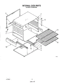 06 - Internal Oven parts for Whirlpool Range SF305ESRW0 from AppliancePartsPros.com