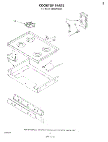 04 - Cook Top parts for Whirlpool Range SE950PSKW1 from AppliancePartsPros.com