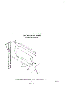07 - Backguard parts for Whirlpool Range SE950PSKW1 from AppliancePartsPros.com