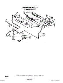 04 - Manifold parts for Whirlpool Range SF3600EPW0 from AppliancePartsPros.com