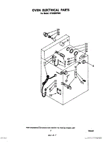 05 - Oven Electrical parts for Whirlpool Range SF3600EPW0 from AppliancePartsPros.com