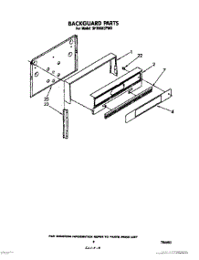07 - Backguard, Lit / Optional parts for Whirlpool Range SF3600EPW0 from AppliancePartsPros.com