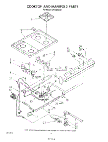 05 - Cooktop And Manifold , Literature A parts for Whirlpool Range SF0140SRW1 from AppliancePartsPros.com
