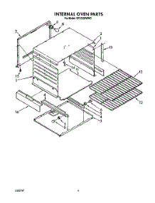 03 - Internal Oven parts for Whirlpool Range SF3300EWW0 from AppliancePartsPros.com