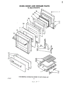 04 - Oven Door And Broiler parts for Whirlpool Range SF333PSPT0 from AppliancePartsPros.com