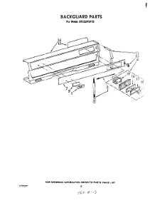 05 - Backguard parts for Whirlpool Range SF333PSPT0 from AppliancePartsPros.com