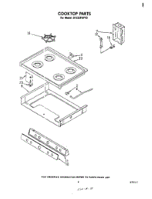 06 - Cooktop parts for Whirlpool Range SF333PSPT0 from AppliancePartsPros.com