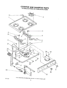 06 - Cook Top And Manifold , Literature parts for Whirlpool Range SF311PSRW3 from AppliancePartsPros.com