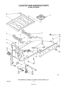 06 - Cook Top And Manifold , Literature parts for Whirlpool Range SF301BERW1 from AppliancePartsPros.com