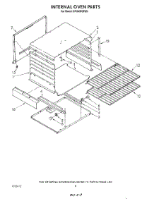 06 - Internal Oven parts for Whirlpool Range SF300BSRW5 from AppliancePartsPros.com